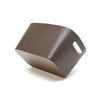 Brown Faux Leather Paperboard Basket