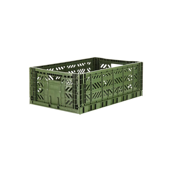 Folding Crates Khaki Green