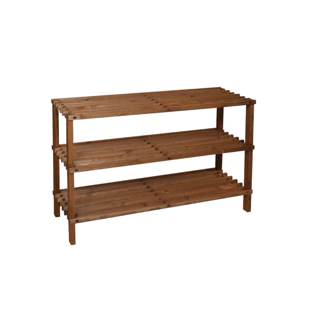 3 Tier Wooden Shoe Rack