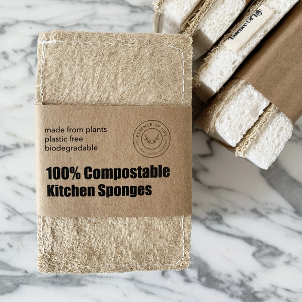 100% Compostable Kitchen Sponges